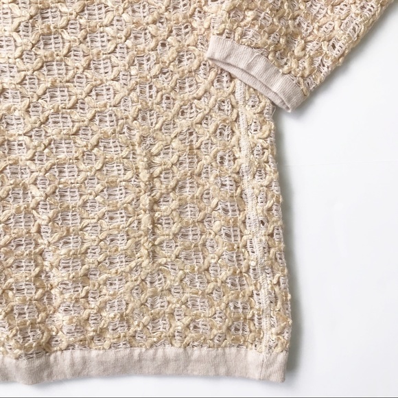 FREE PEOPLE Blush Gold Knit Sweater - Picture 6 of 6